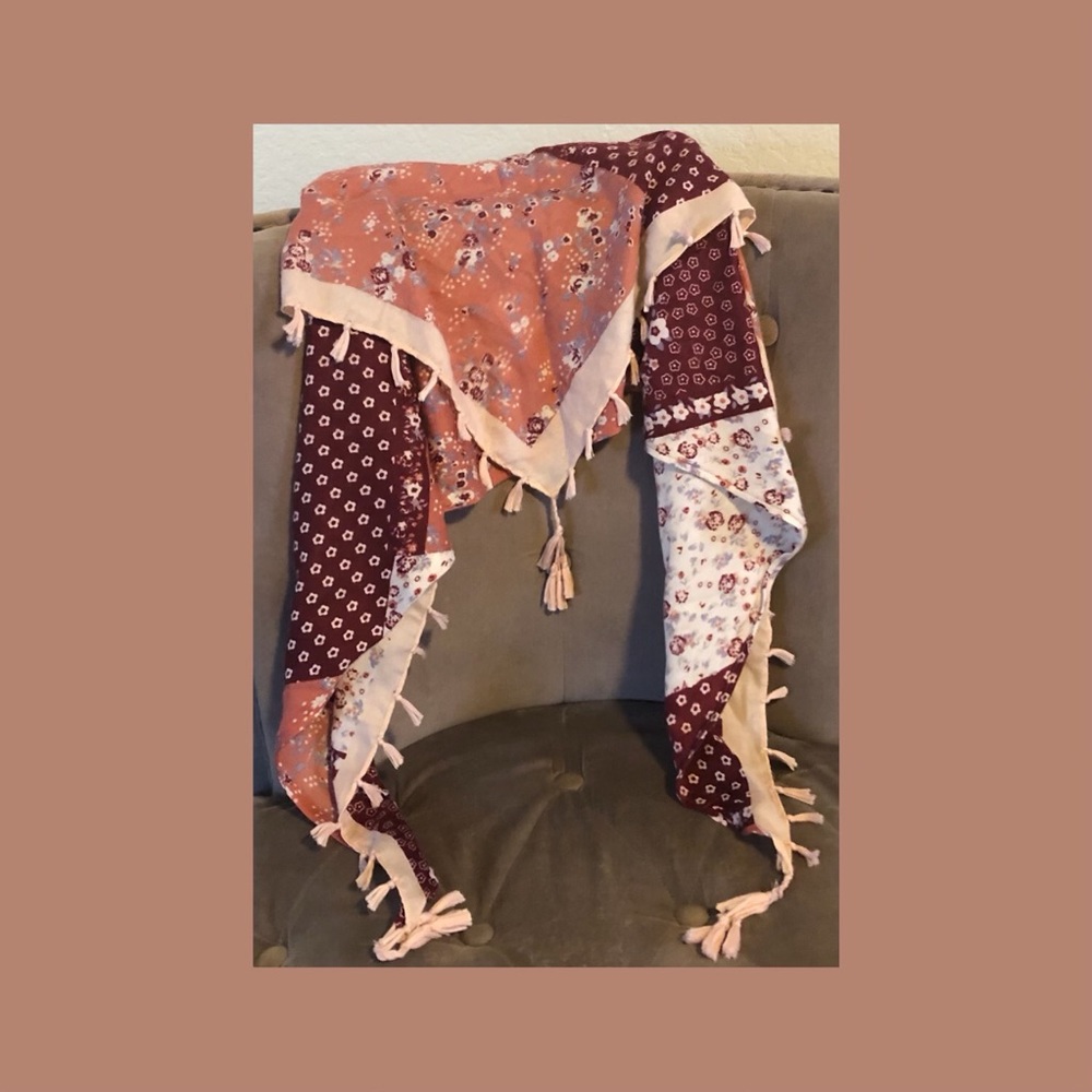 Pink Multi-Colored Scarf - Picture 3 of 3